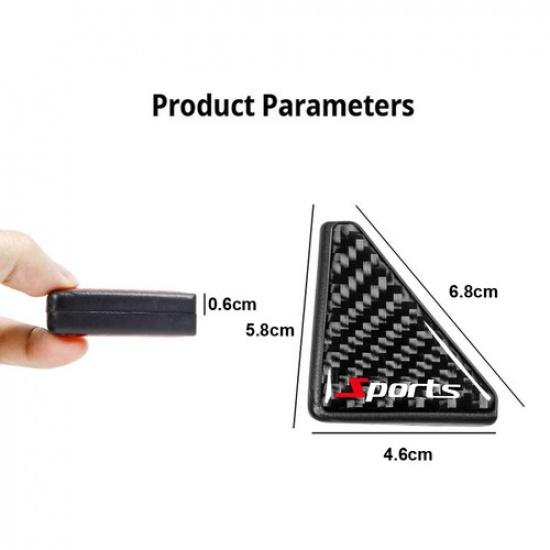 2x Carbon Fiber Car Door Corner Cover Protector Anti Scratch Sticker Accessories