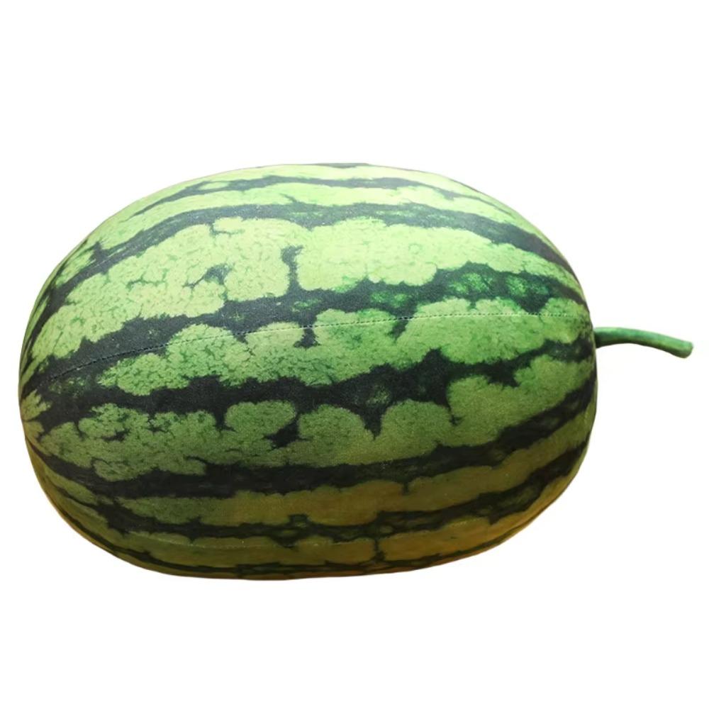 Soft Cotton Watermelon Plush Toy Round Oval Shape Watermelon Pendant Doll Hug Gift