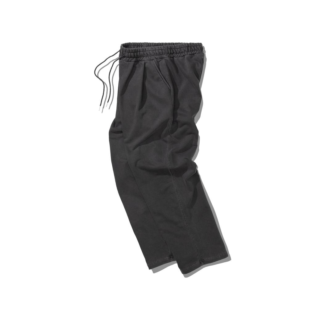 PSSHOPPER Pigment One-Pleat Wide Pants [Dark Gray]