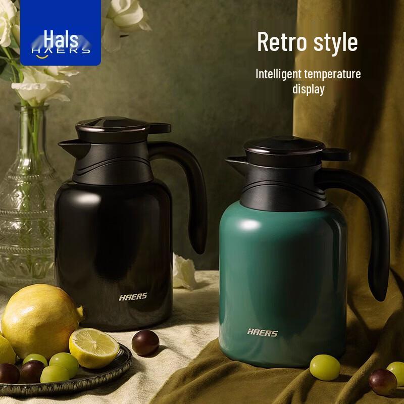 HAERS 1.5L Smart Temperature Display Thermos Pot