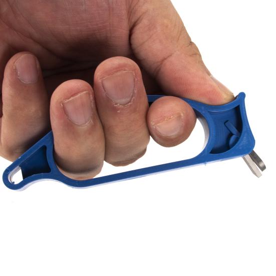 MUQZI Sports Accessory Portable 10cm ABS Diamond Auger Blade Sharpener Winter Ice Fishing Accessory