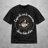 Men Women Jesus Esperanza Devida Spanish T Shirt Graphic Vintage Washed Harajuku Streetwear T-Shirts