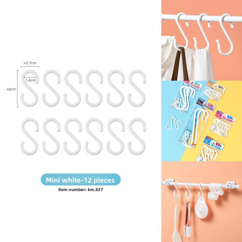 Plastic S Hooks For Home Organization With Double Hooks Load Capacity For Diy Closet Storage
