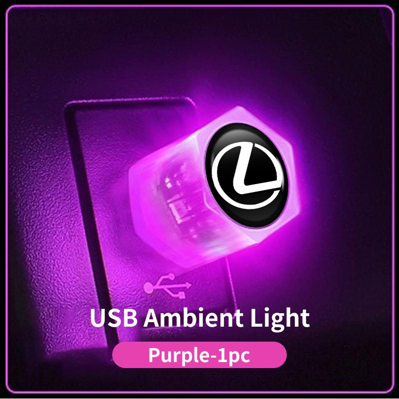 Car USB Ambient Light Mini LED Night Lamp Lighting Plug Accessories For Lexus UX250h RX450h CT200h RX400h NX300h RX350 RX300 GX4 XM6