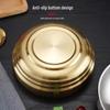 Korean Style Stainless Steel Gold Ramen and Cold Noodle Double Layer Bowl