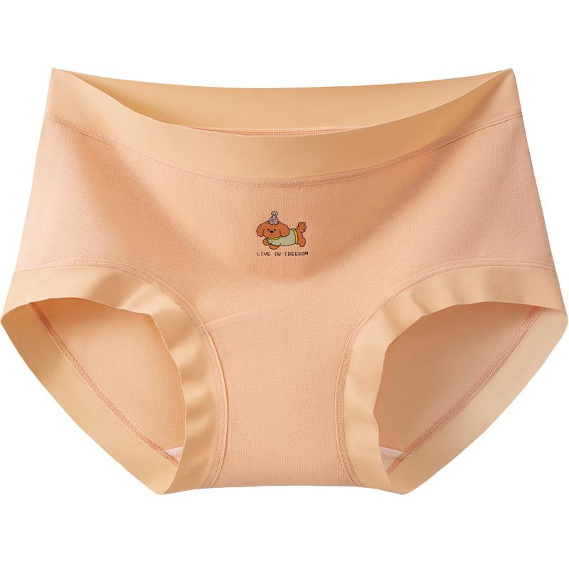 Women s Plus Size Antibacterial Cotton Underwear - Mid-Waist, Seamless, Breathable, Comfortable for Spring/Summer