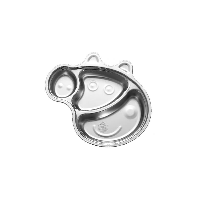 

Cute Pig Stainless Steel Kids Plate 2-Pack