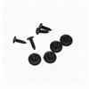Universal 6mm Black Fender Liner Mudguard Clip with Expansion Screw