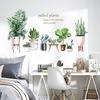 Schlafzimmer Wohnzimmer Topfpflanze Sukkulente Blatt Kaktus 3D Dekorative Wandaufkleber