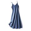 Sexy Dresses Suspender V Neck Sleepwear Sleep Dress Nightgown Solid Color Nightwear