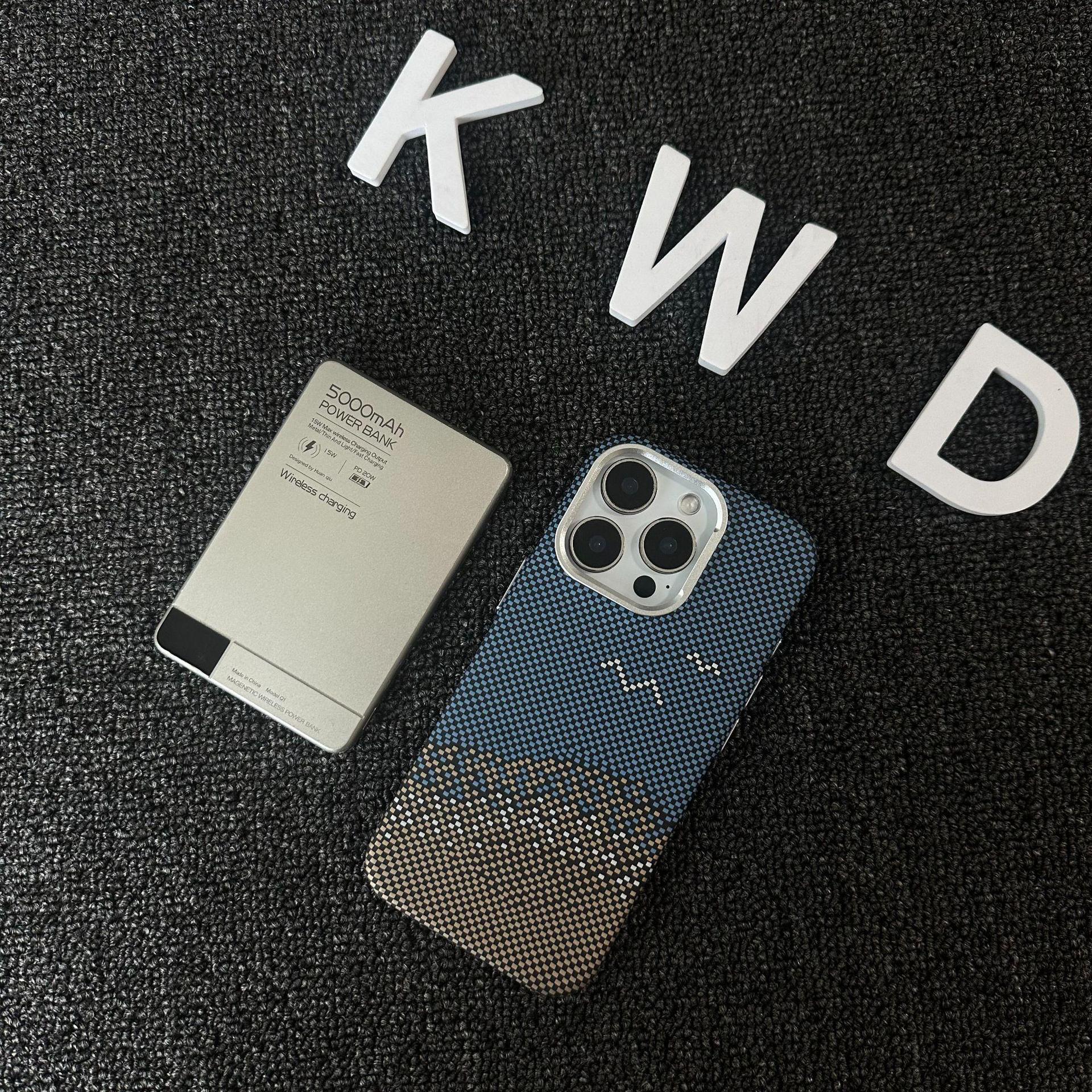 

Kevlar Magnetic Blue Seagull Creative Case for iPhone 17 Pro Max/16 iPhone 16 Pro Max
