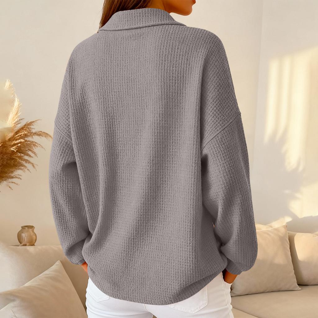 Elegantes, modisches Damen-Langarmtop für Alltag und Freizeit