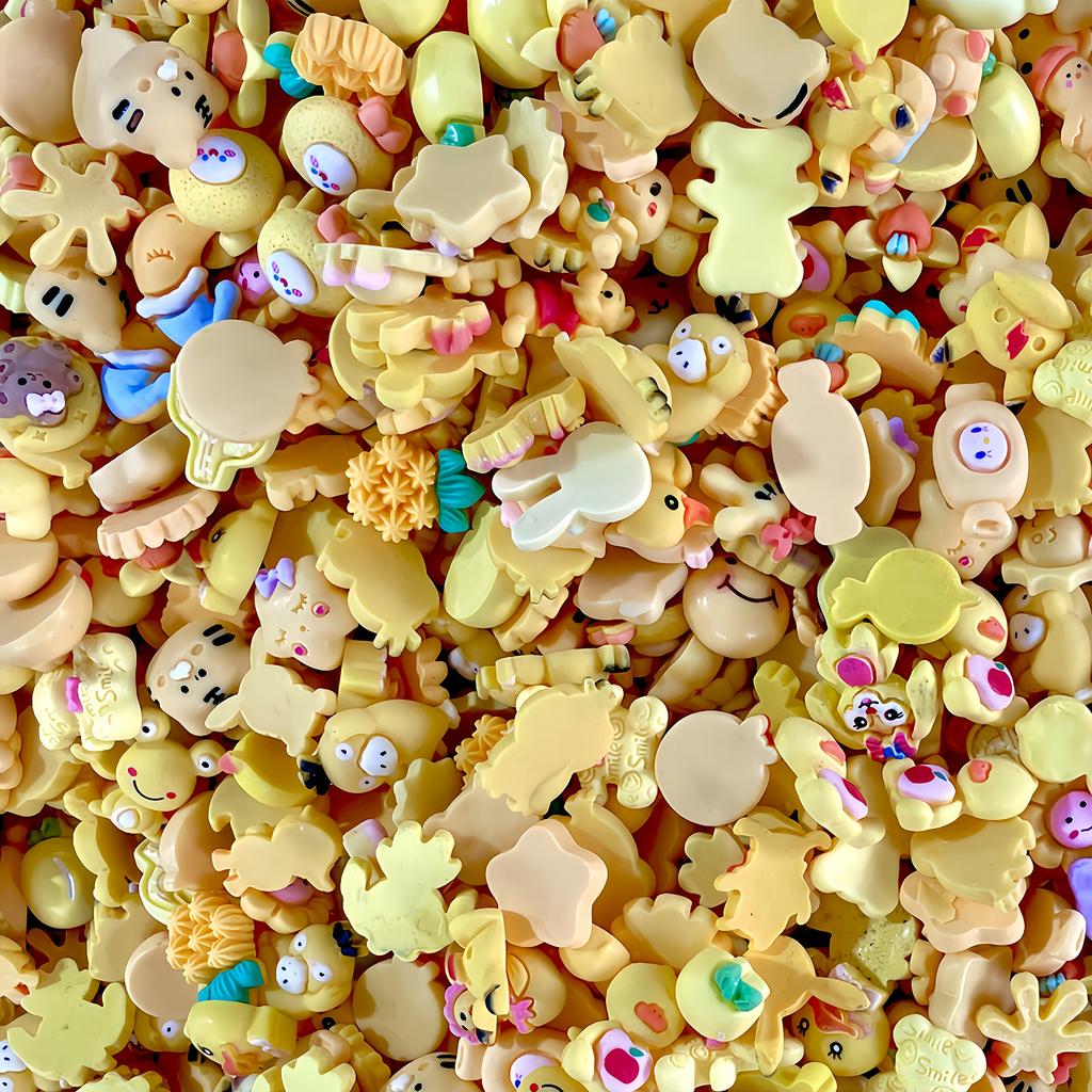 10PCS Cute Resin Candy Charms Blessing Bag Accessories DIY Flatback SLIME Filling Cream Glue Phone Shell Charm Christmas Gift