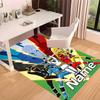 Custom Personalization Mighty Morphin Power Rangers Print Area Rug - Soft, Washable Non-Slip Indoor Mat,Living Room,Home&Office Decorative Rug