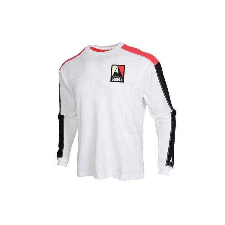 Air Jordan Winter Utility logo Printing Causual Round Collar Male White Men s CT3382-100 XXXL
