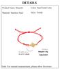 Cazador Witch Knot Wax Rope Bracelet for Women Stainless Steel Amulet Wicca Charm Bracelets Witchcraft Jewelry Birthday Gift New