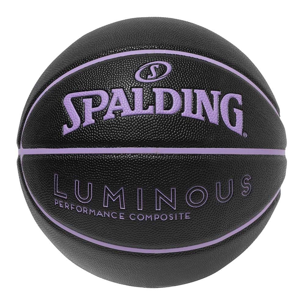

Spalding Luminous Basketball, Synthetic Leather, Black/Violet, Size 6, 77-983J