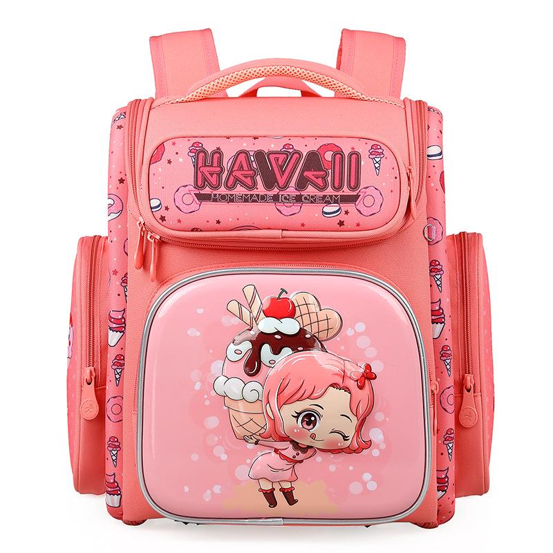 Newest 3D Cartoon Owl Kids School Bag for Girls Orthopedic Primary Schoolbag Folded Children School Bag for Boys Knapsack