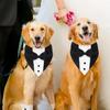 Dog Tuxedo Suit Wedding Bandana Collar with Bow Tie, Adjustable Formal Dog Tux Engagement Birthday Tuxedo for Large X-Large Dogs Pets (X-Large: Neck