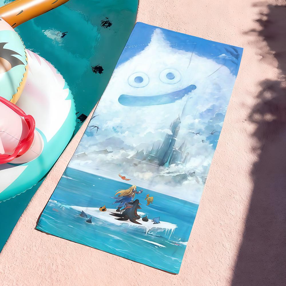Cartoon Slime D-dragon Quest Children Towel For Beaches Yoga Studios Gyms Hot Springs Swimming Pools And Picnics