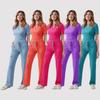 Scrubs Uniform Multi Short Sleeve Tops Pants Hospital Set Women Pet Shop Doctor Scrub Medical Surgery Workwear Scrub Suit