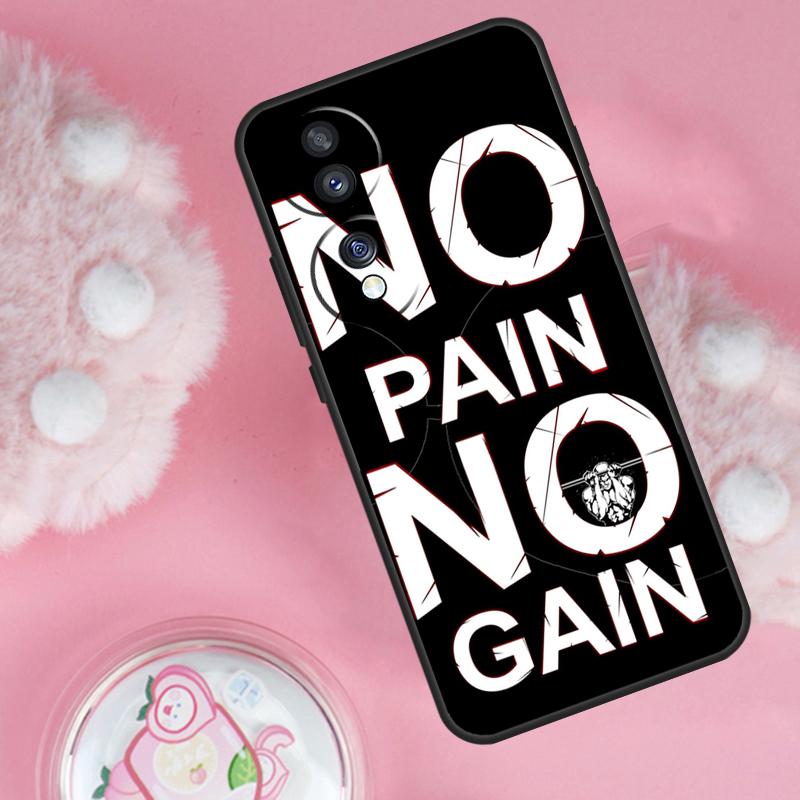 No Pain No Gain Gym Fitness Case For Honor Magic 7 Lite 5 6 Pro Honor 200 50 70 90 Lite X9b X9a X8b X8a X8 X9 X9c Cover