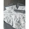 Bedding Set - 1 Duvet Cover 220 X 240 Cm + 2 Pillowcases 60 X 60 Cm - Sateen 100% Cotton - Grey