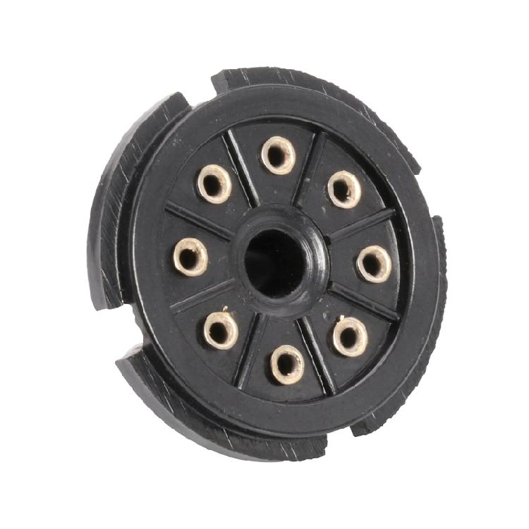 Multipurpose 8Pin Bakelite Tube Base Secure Easy Installation for Sound Equipment Projects