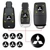 2/5/10 peças Capa de Chave de Carro Capa Remota Adesivo Símbolo Emblema de Alumínio Para ASX Lancer Pajero Outlander L200 EVO EX