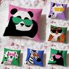 Cartoon Animal Cute Cushion Cover Premium Comfort Reversible Pillow Cove -Two In One Design for Any Room & Car Interior