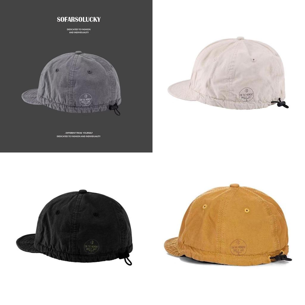 Soft Brim Round Logo Baseball Cap With Breathable Cotton For Casual Wear