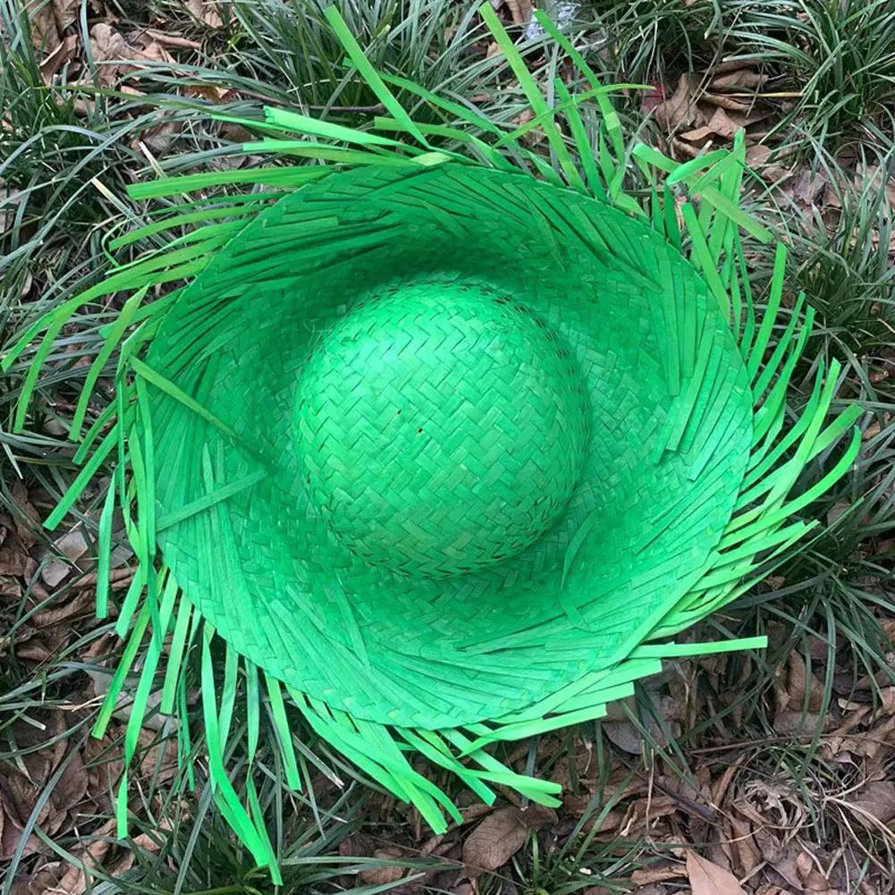 Hand Woven Straw Sun Hat Wide Brim UV Protection Travel Outdoor Hat Lightweight Breathable Sun Visor Hat Summer Travel Headwear