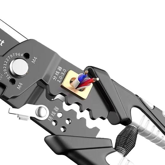 25 in 1 Wire Strippers Ergonomic Handle Precise Stripping Cutting Crimping Multifunctional Wire Stripper Tool DIY Electrician Tool