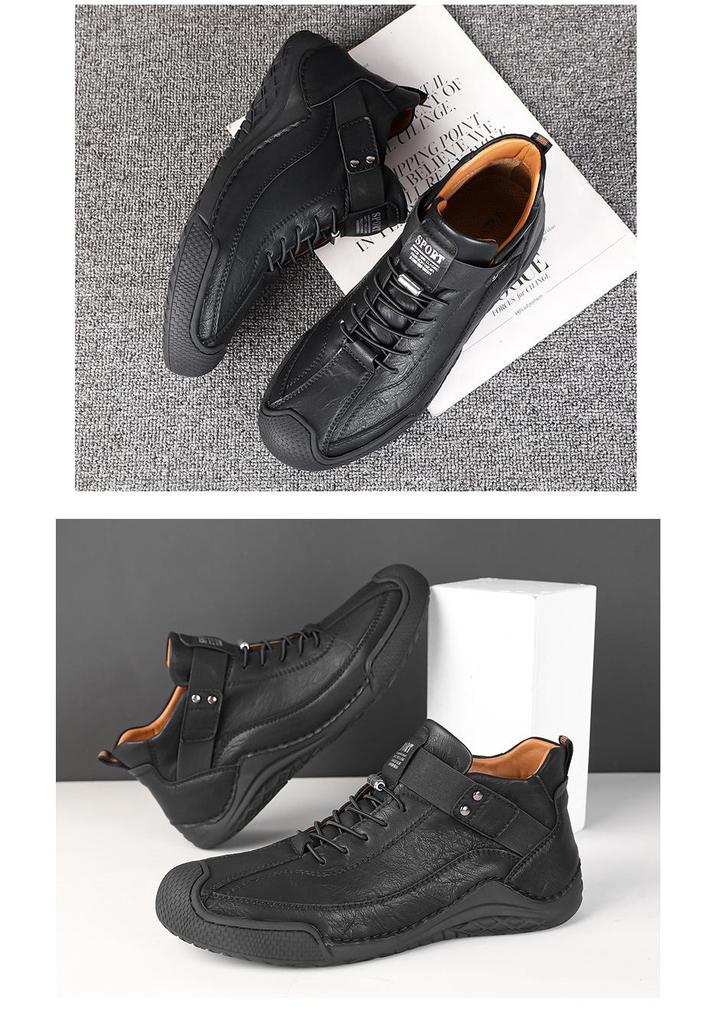 Men's Fashion Martin Boots - Large Size Outdoor Short Boots for Autumn and Winter Casual or Work Wear