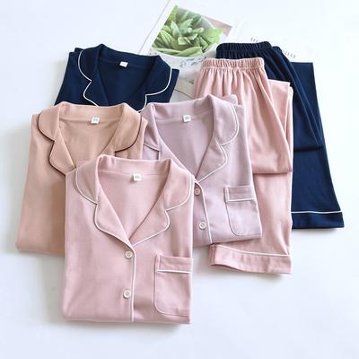 Cotton Thick Woman's Pajama Sleepwear Long Sleeved Pants Two Piece Set Ladies' Homewear Warm Sleepwear Women's Pajamas
