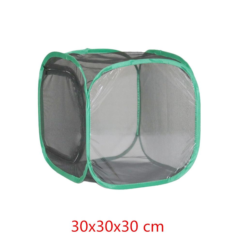 Складная сетка от насекомых, сетчатая клетка, клетка для разведения бабочек, богомолов, стрекоз, кормушка, дышащая клетка-среда обитания для насекомых, 1 шт.