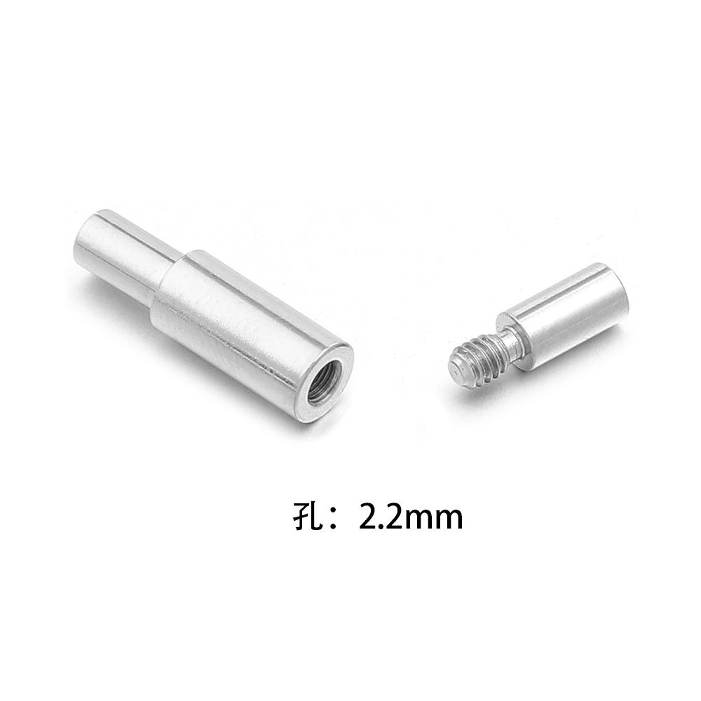 1Pc Stainless Steel Screw Clasps Leather Cord End Connector End Caps For Jewelry Making DIY Necklace Bracelet Accessories