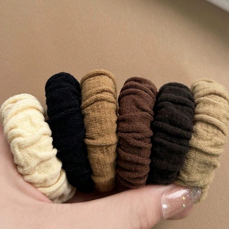 1pcs Elasticity Thickened Versatile Simple Scrunchies, Hair-Friendly Hair Ties Ponytail Holders Hair Elastics Hair Rope, Hair Bobbles