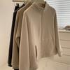 Cappotti da Donna Invernali Monocolore Velluto Ispessito Ampi Casual Cappotto Top
