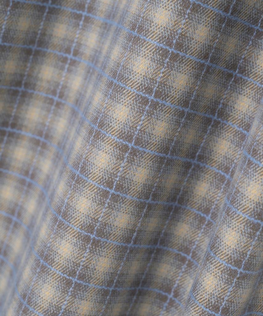 MILLO ARCHIVE Mute Plaid Check Shirt [Blue Brown]