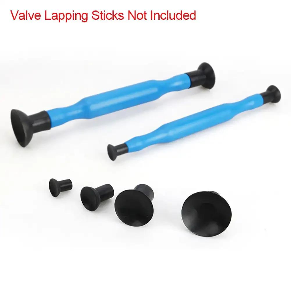 4Pcs Valve Lapping Sticks Set Rubber Valve Lapping Grinding Stick with Suction Cups Kit Cylinder Engine Valves Grinding Tool