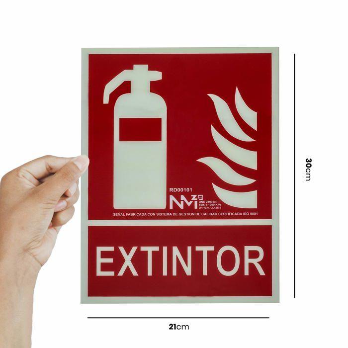 Affiche - Poster Normaluz - A00401 - Signal Extincteur 21 X 30 Cm Classe a PVC 1 Mm Extinction Homologuee De Haute Qualite