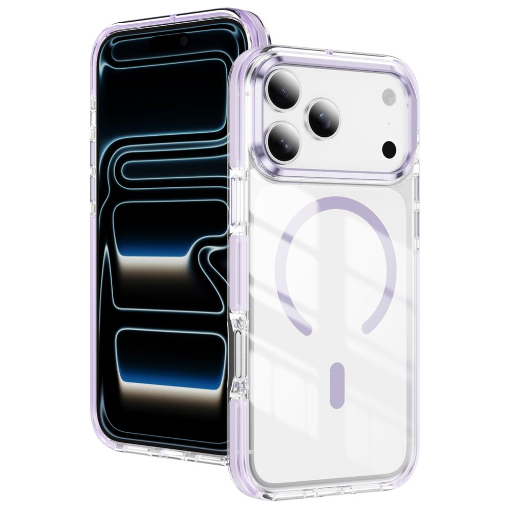 For Magsafe Wireless Charging Clear Phone Case For iPhone 17 16 15 14 13 Pro Max Plus Air Magnetic Transparent Back Cover