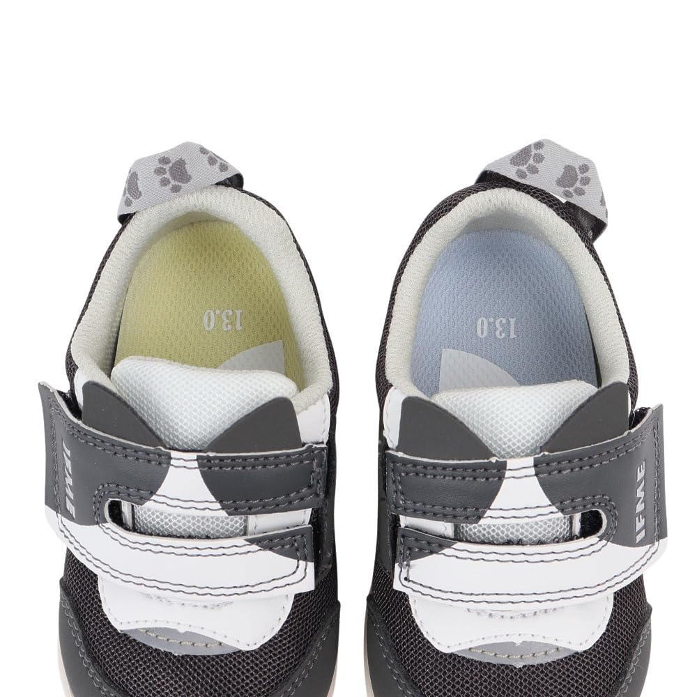 Baby Shoes Cat Sneakers GREY Cm 3E [IFME] 15.0