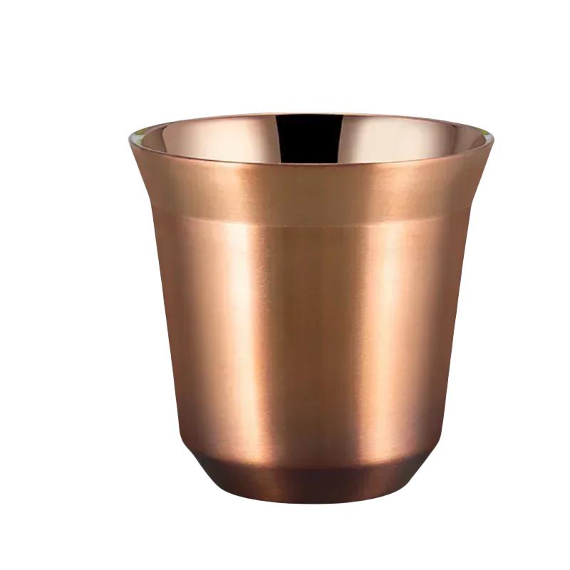 Outdoor Camping Espressotasse Verdickter 304 Edelstahl Doppelwandige Kaffeetasse Isolierung Teetasse Isolierung Kaffeetasse