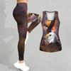 Animal Printed Yoga Outfit for Women Fashion Workout Leggings Fitness Sports Casual Yoga Set Sports Suit