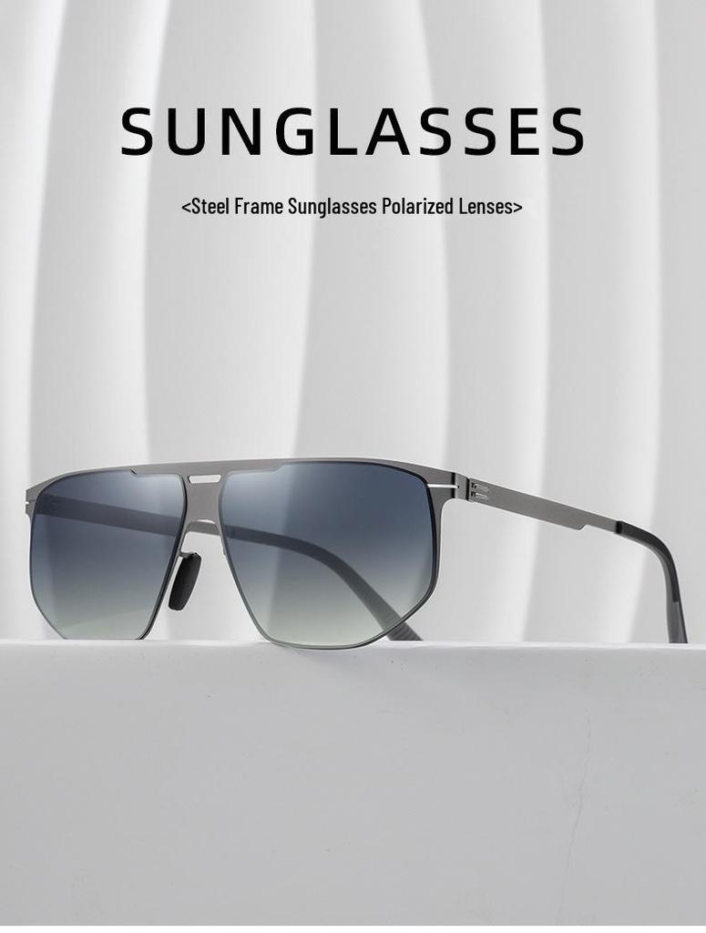 Men's Ultralight UV400 Frog Eye Polarized Sunglasses - High-End Nylon for Driving