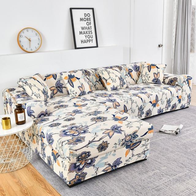 Universal Printed Sofa Cover Geometric Pattern Stretch For Living Room Couch Protector Washable Decor Chaise Longue Settee Case