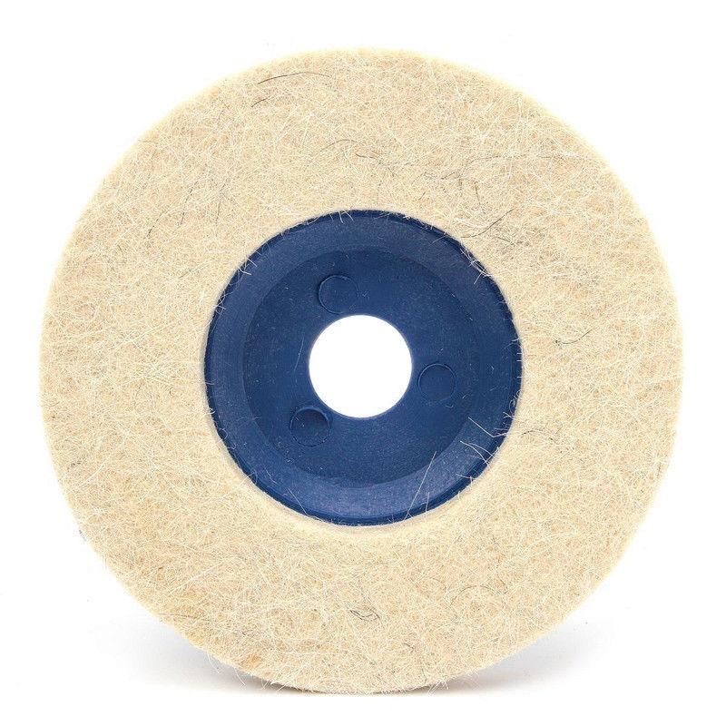 Power Tool-3Pcs 100mm 4 Inch Wool Buffing Angle Grinder Wheel Felt Polishing Disc Pad