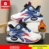 Bobodou Kids' Fleece-Lined Winter Basketball Shoes - Leather, Warm Two-Layer Cotton, for Boys (Middle & Big Kids)